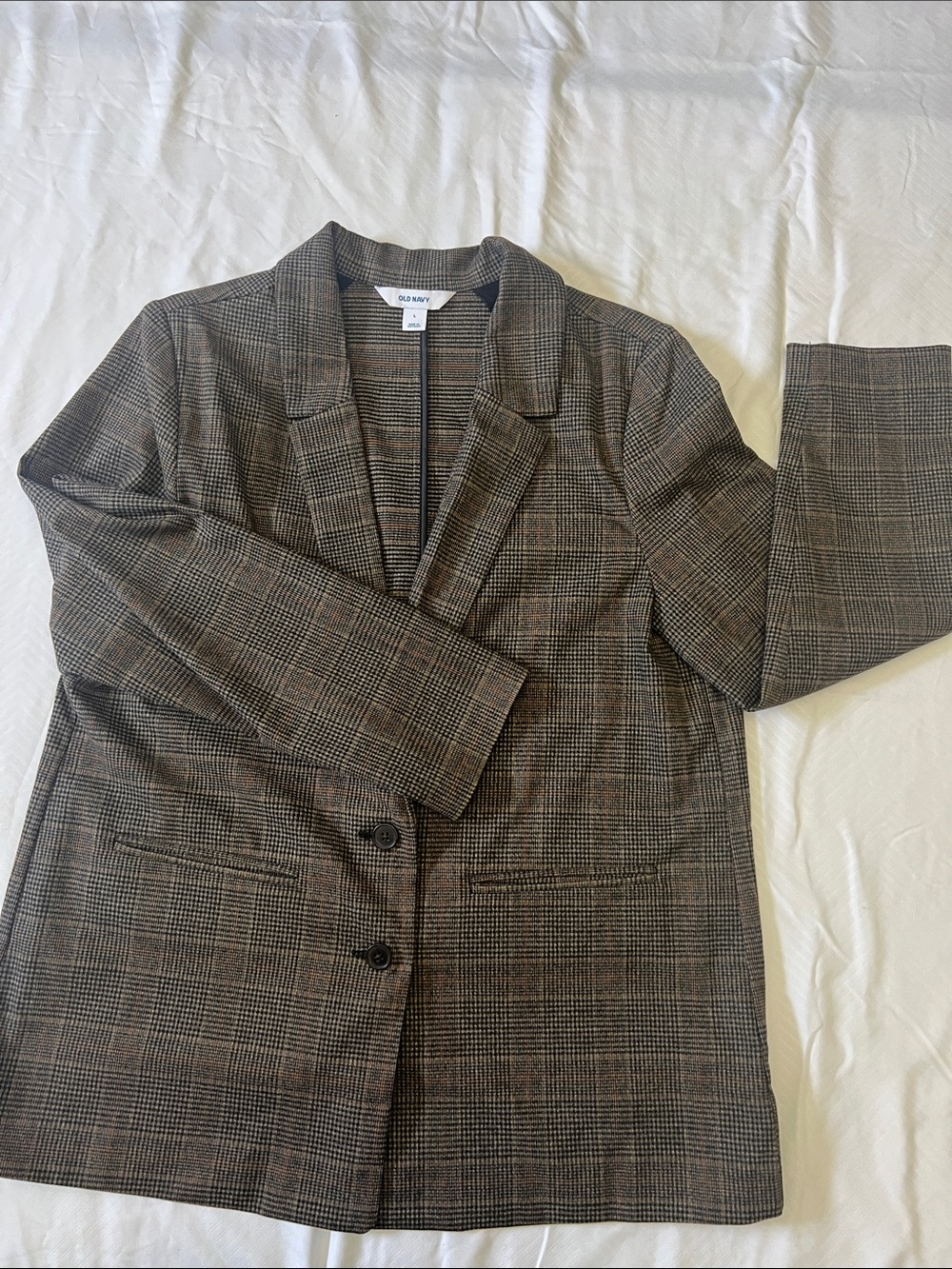Old Navy Brown Plaid Sport Coat Blazer